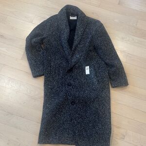Black Tweed Overcoat